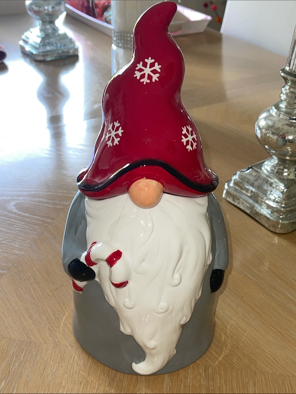 Gnome Ceramic Cookie Jar